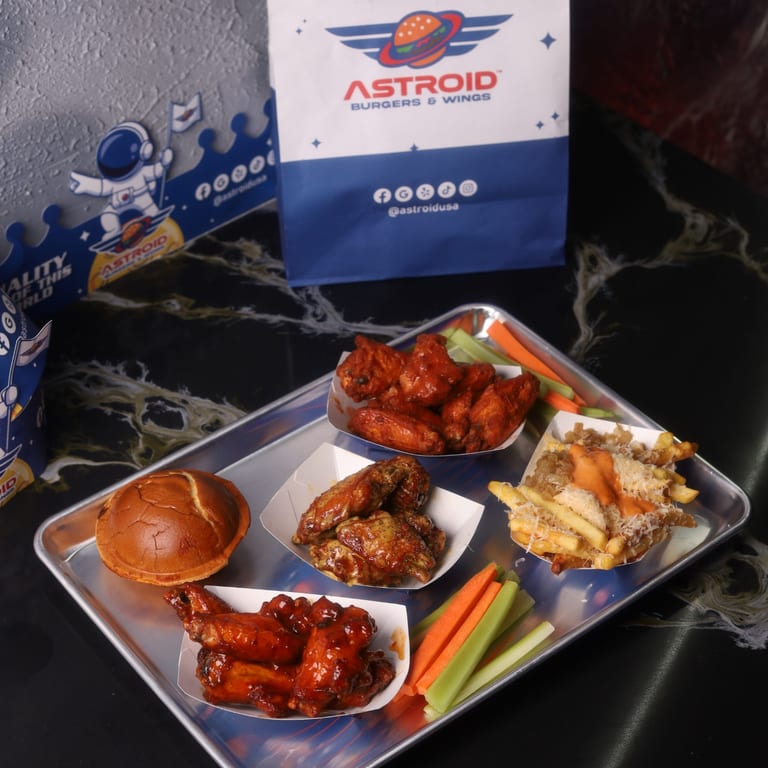 UFO Burgers, Crispy Wings, and Loaded Fries