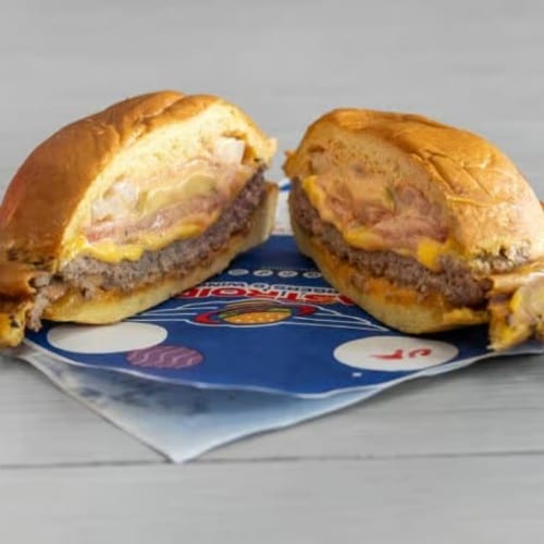 UFO Cheese Burger.